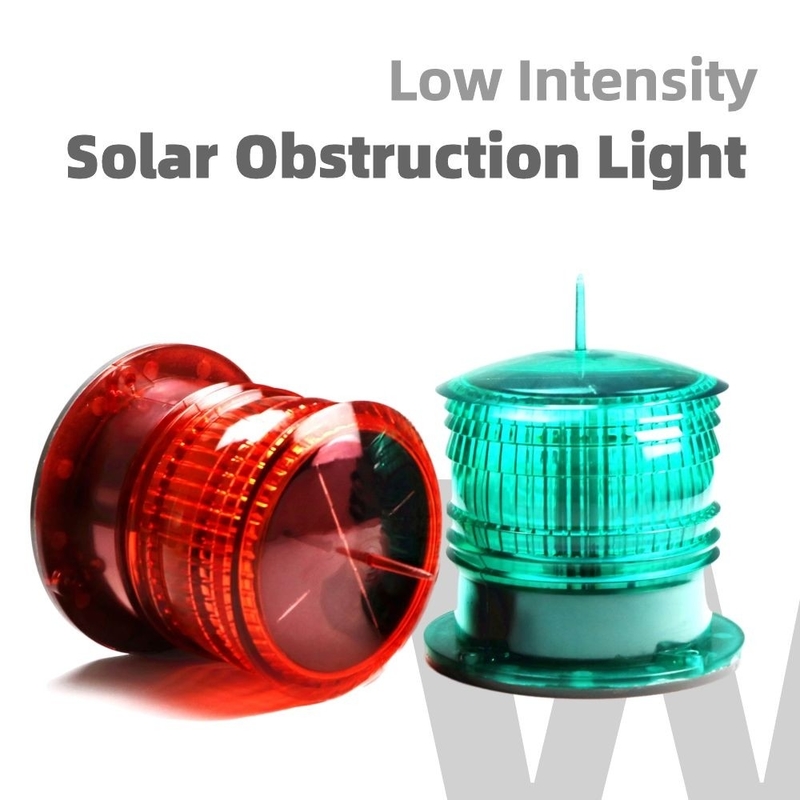 IP68 FAA L 810 ไฟกีดขวางพร้อมไฟ LED สีแดงคงที่หรือกะพริบ
