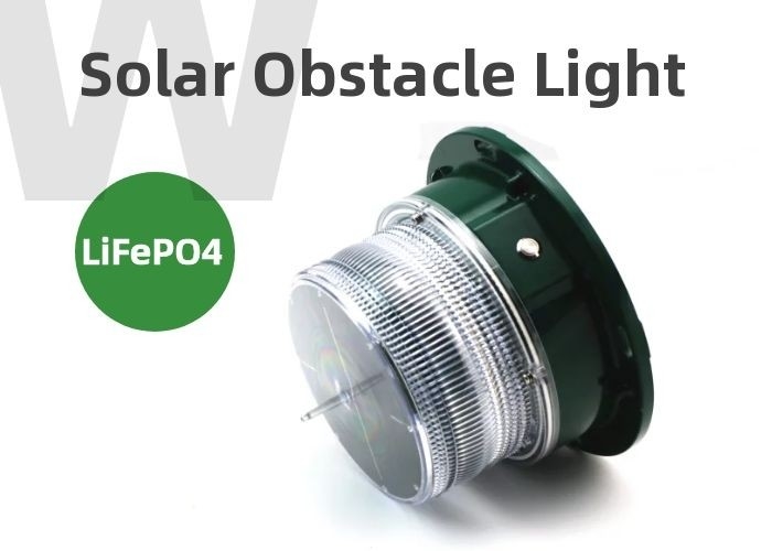 TFS1803 ไฟ LED พลังงานแสงอาทิตย์สำหรับการบินสำหรับทาวเวอร์เครน ICAO สีแดงสีเขียวสำหรับพื้นที่ก่อสร้าง